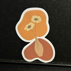 ART DECO FLOWER STICKER